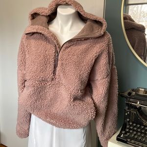 Prana permafrost half zip khaki rose jacket